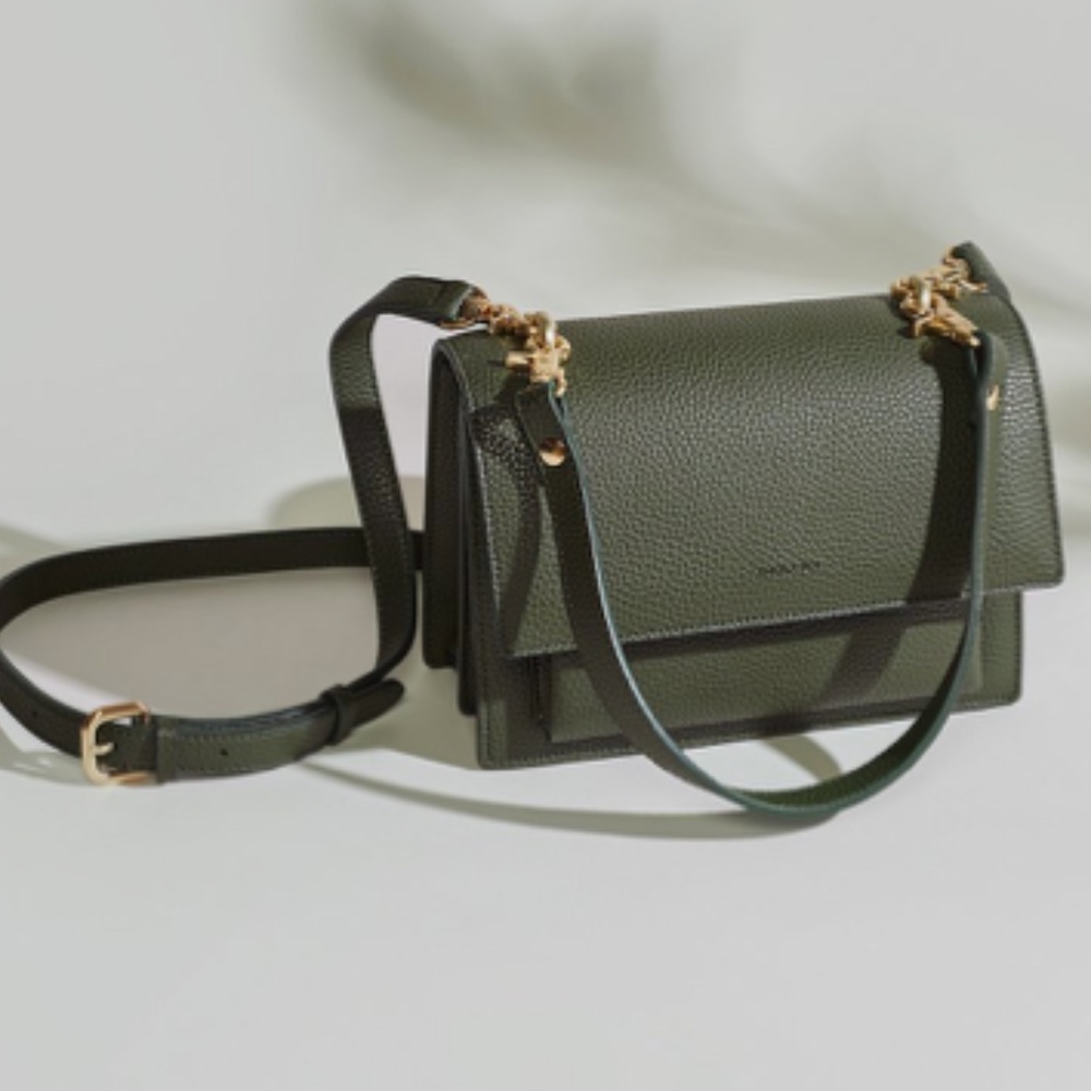 Angela Roi Satchel Olive Purse